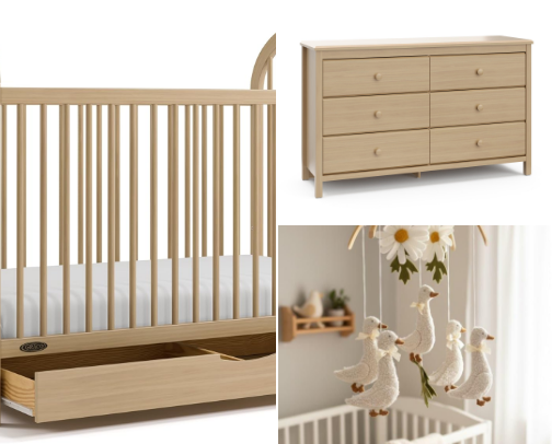 #babygooseontheloose| baby girl nursery cover photo collage
