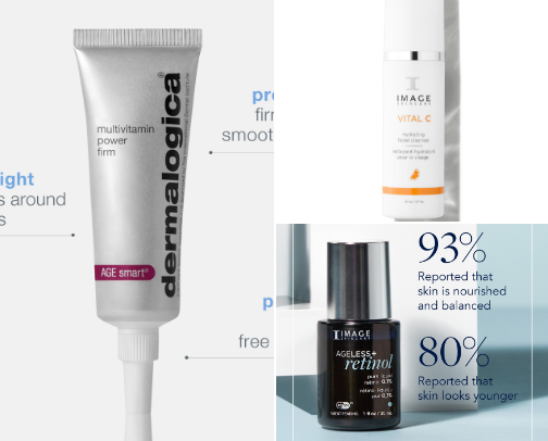 My skincare routine recs cover photo collage