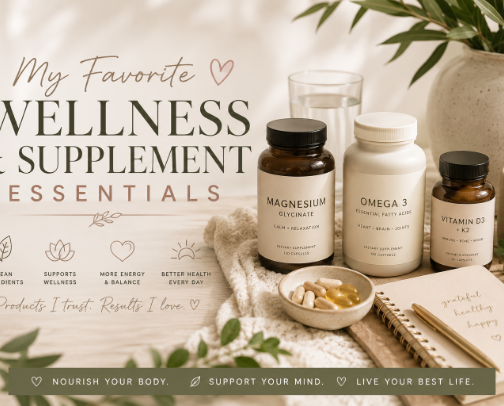My Favorite Wellness & Supplement Essentials 💪🏻💕 cover photo collage