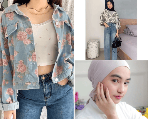 Fashion cover photo collage