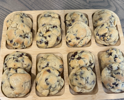 New York style chocolate chip Cookie Recipe cover photo collage