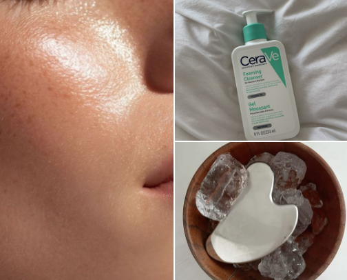 clean girl glow routine🧖🏼‍♀️🫧 cover photo collage