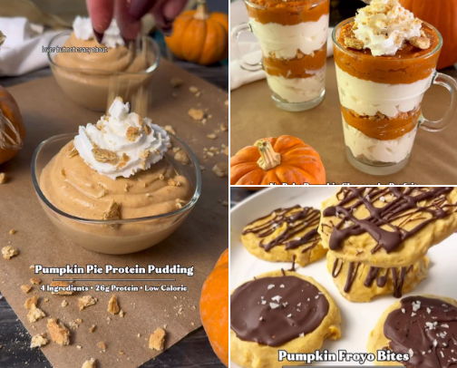 The Best High Protein and Healthy Pumpkin Recipes cover photo collage