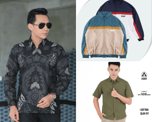 Pakaian Pria cover photo collage