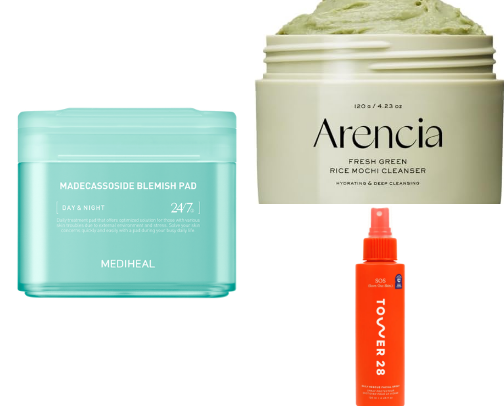 Skincare routine for acne and combination skin ✨️ cover photo collage