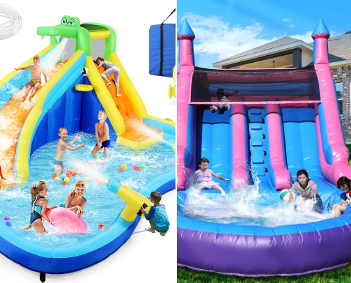 Waterslides on Amazon! cover photo collage