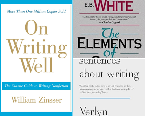 Books on Writing That Fixed My Captions cover photo collage