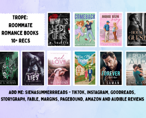 Roommate Adult Romance Book Recommendations 📚 cover photo collage