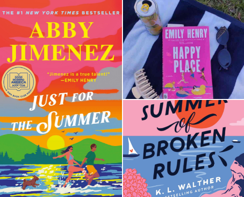 Books perfect for summer ⋆｡🌊𖦹 °.🐚⋆❀˖° cover photo collage