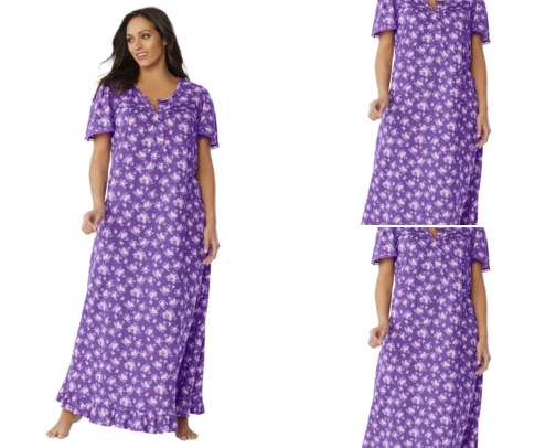 Plus Size Floral Cotton Gowns cover photo collage