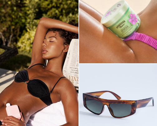 The ultimate summer vacation: Aesthetic essentials & tanning routine cover photo collage