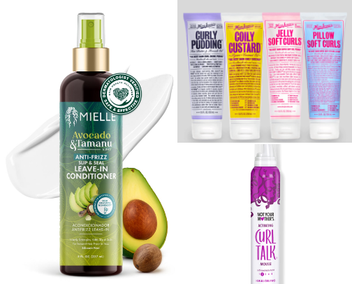 Curly Hair Care cover photo collage