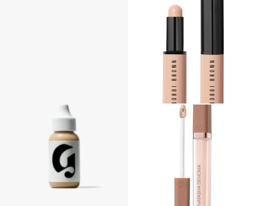 Makeup essentials as an on-the-go woman cover photo collage