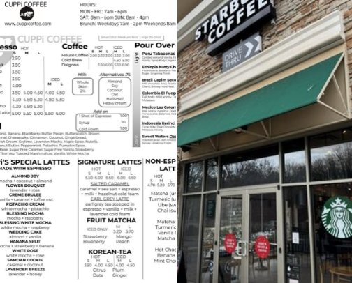 Coffee shops cover photo collage