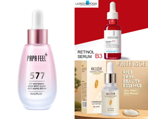 Whitening Serum cover photo collage