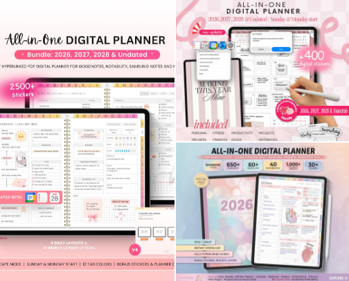 Best Etsy Planners That Actually Help You Stay Organized cover photo collage