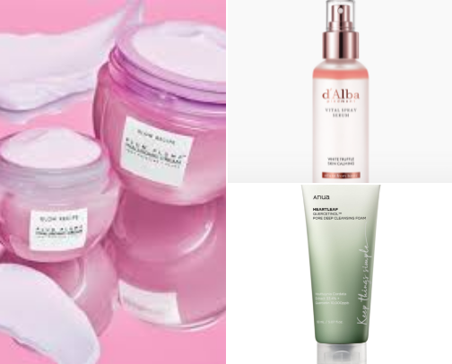 Korean Skincare Products cover photo collage