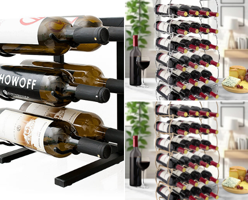 Top 10 Small Stackable Wine Racks cover photo collage