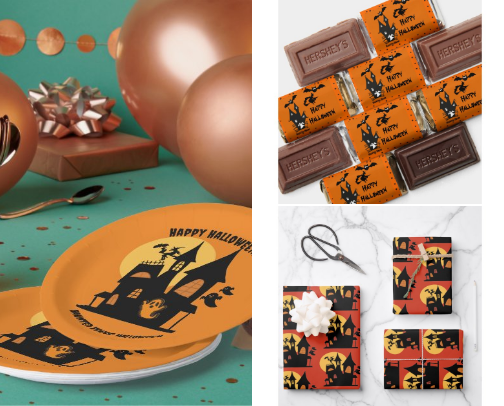 Fright Night in Style -The Haunted Movie Party Collection" cover photo collage