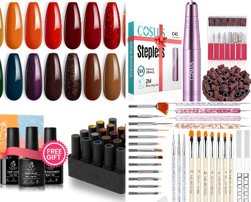 Nail products for whoever wants to become their own nail tech cover photo collage