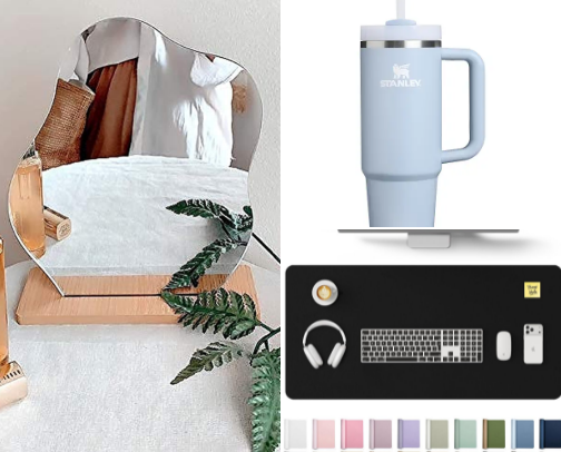 Aesthetic Desk Setup Essentials for a Cozy Workspace cover photo collage