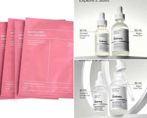 Skincare products. (Face care) cover photo collage