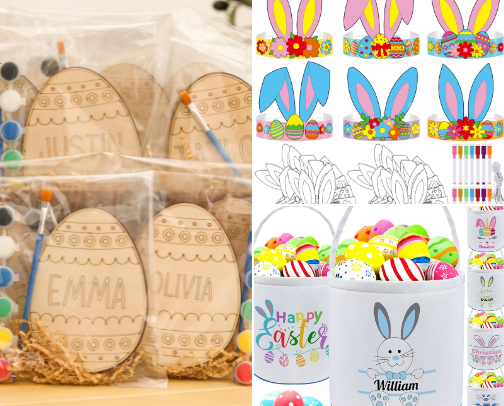DIY Easter Egg Decorating Kit: Color Your Celebration! cover photo collage