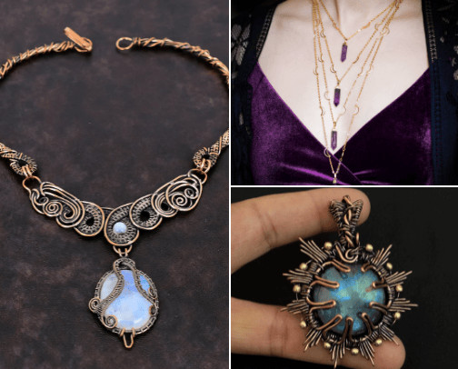 Crystal jewels cover photo collage