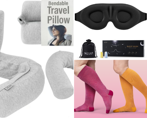 Airport Essentials for Long Flights ✈️ cover photo collage