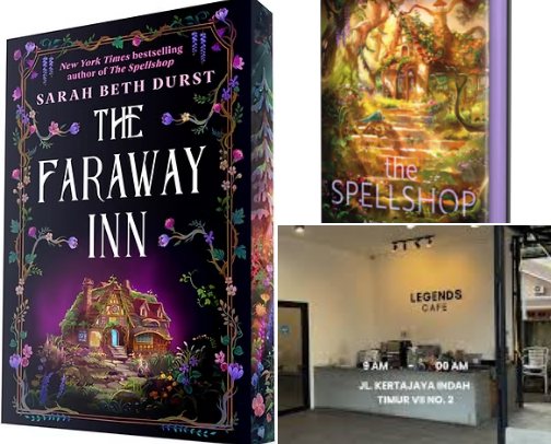 Save & Read - The Faraway Inn Cozy Fantasy Companion Reads and Gifts cover photo collage