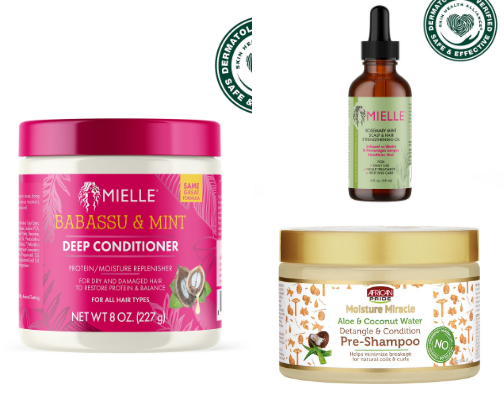 Natural Hair Care Essential cover photo collage