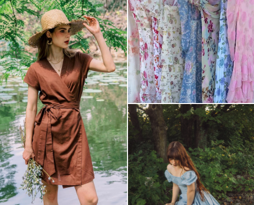 Feel Carefree and Comfortable in These Light and Airy Dresses💞👗 cover photo collage