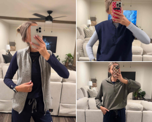 Navy blue scrub jail ⛓️‍💥 cover photo collage
