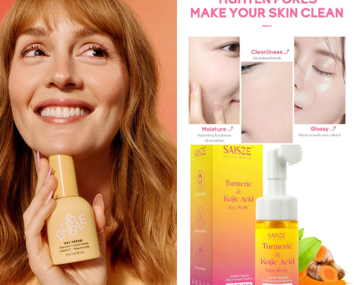 Bubble skin care cover photo collage