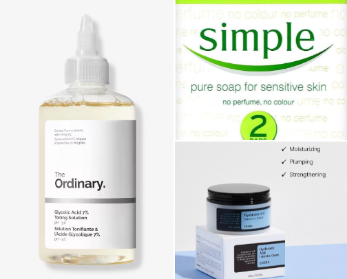 Acne prone skin/sensitive skin care cover photo collage