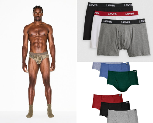 Comfy underwear cover photo collage