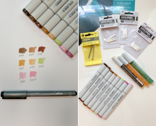 All the Art Supplies I recently got from Blick for my PaperDolls and Oil Painting cover photo collage