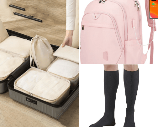 travel accessories cover photo collage