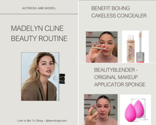 Madelyn Cline Makeup Routine cover photo collage