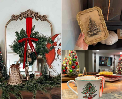 Thrift Store Christmas Hacks cover photo collage