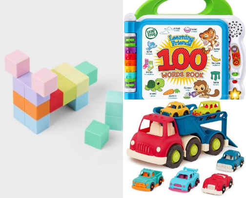 My 2 years toddler must haves to play and learn, no screen time! cover photo collage