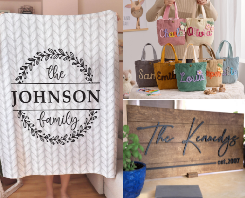 The Perfect Personalized Gift Ideas from Etsy! cover photo collage
