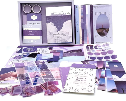 Purple Stationary Collection cover photo collage