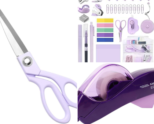 Purple Stationary Collection cover photo collage