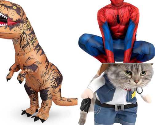Halloween Costumes for Adults/ Kids / Pets cover photo collage