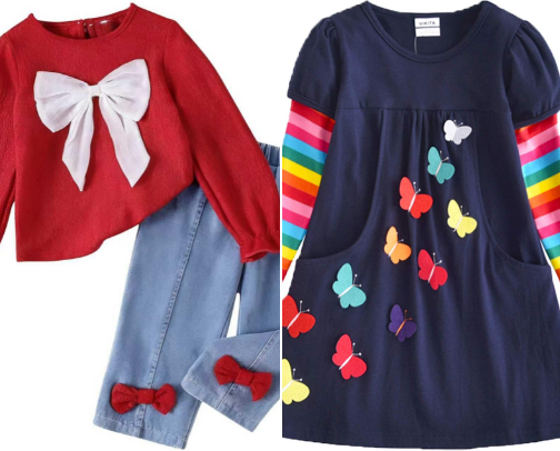 Children's clothing cover photo collage