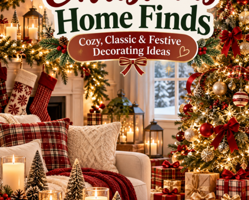 🎄 Christmas Home Finds: Cozy, Classic & Festive Decorating Ideas cover photo collage