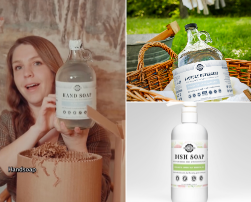 Rustic Strength | Non-Toxic, Refillable Cleaning & Body Care cover photo collage