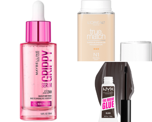 My current fav drugstore makeup go to’s cover photo collage