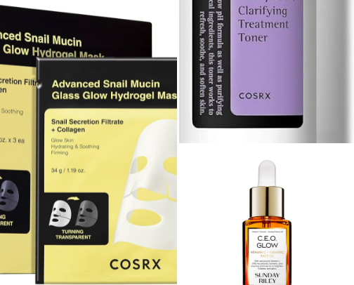 52 & Radiant: My Daily Skincare Staples cover photo collage